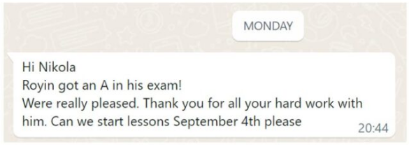 Client testimonial 6